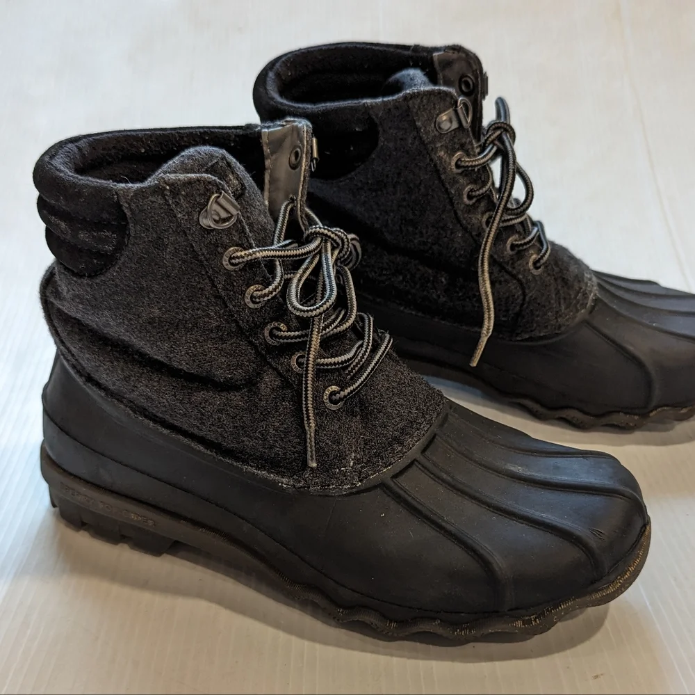 SPERRY Men's Avenue water resistant thinsulate wool blend lace-up duck boots